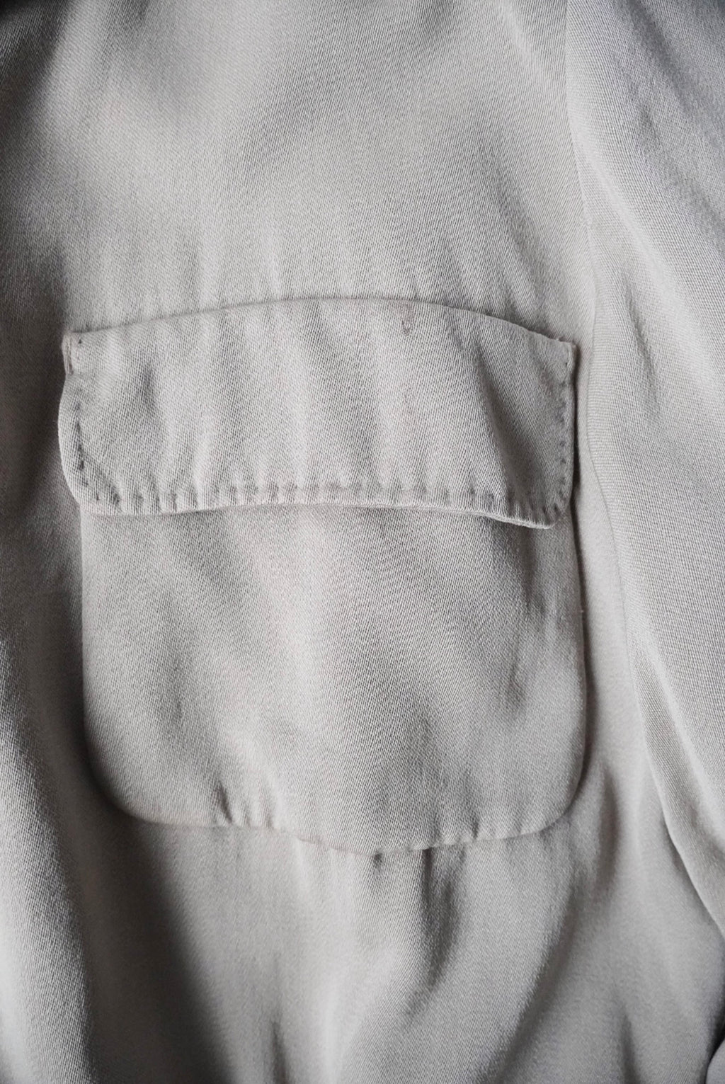 1950s wool gabardine pullover shirt
