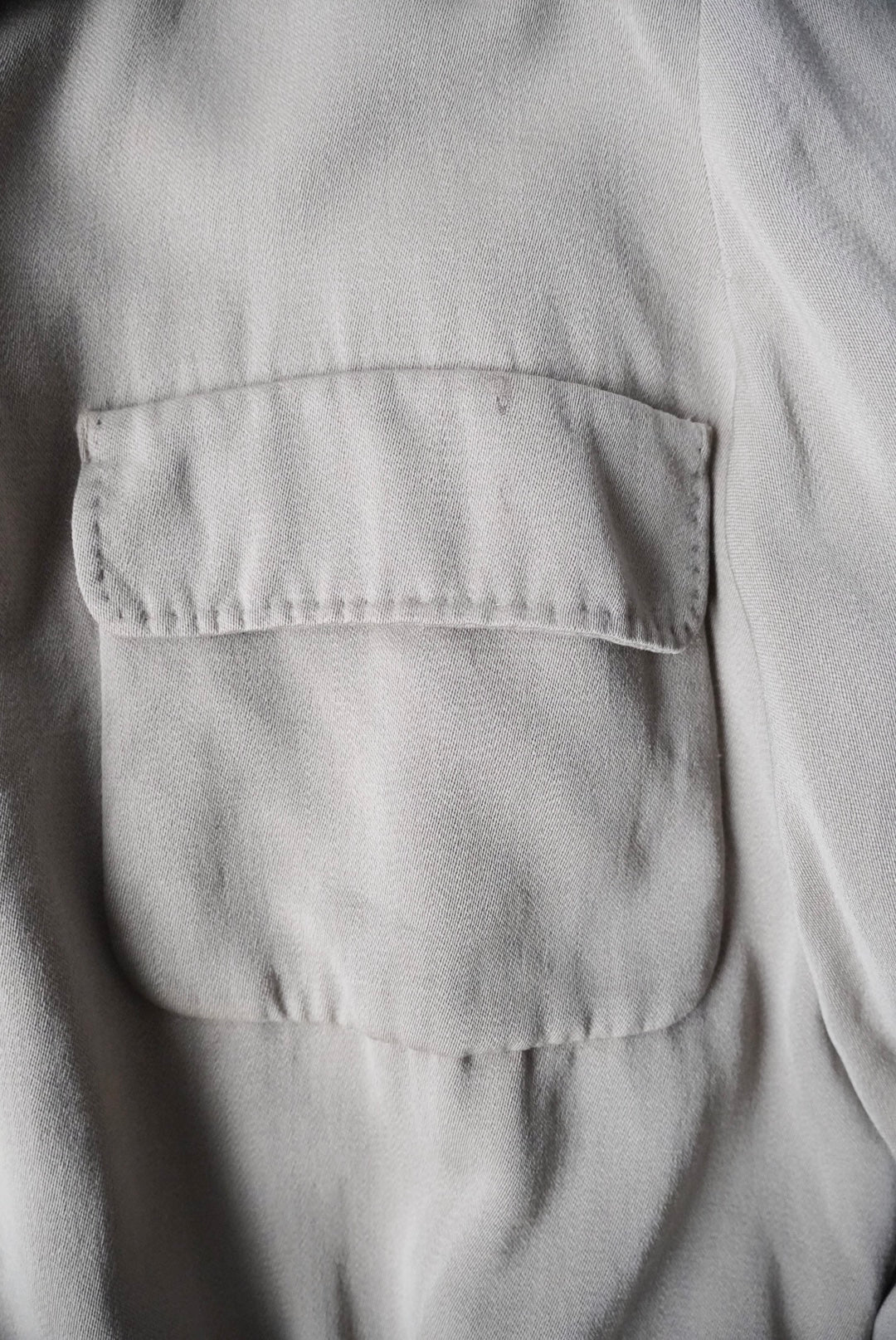 1950s wool gabardine pullover shirt