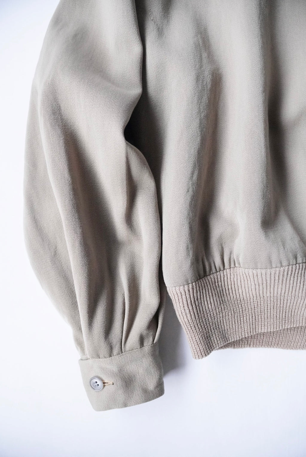 1950s wool gabardine pullover shirt