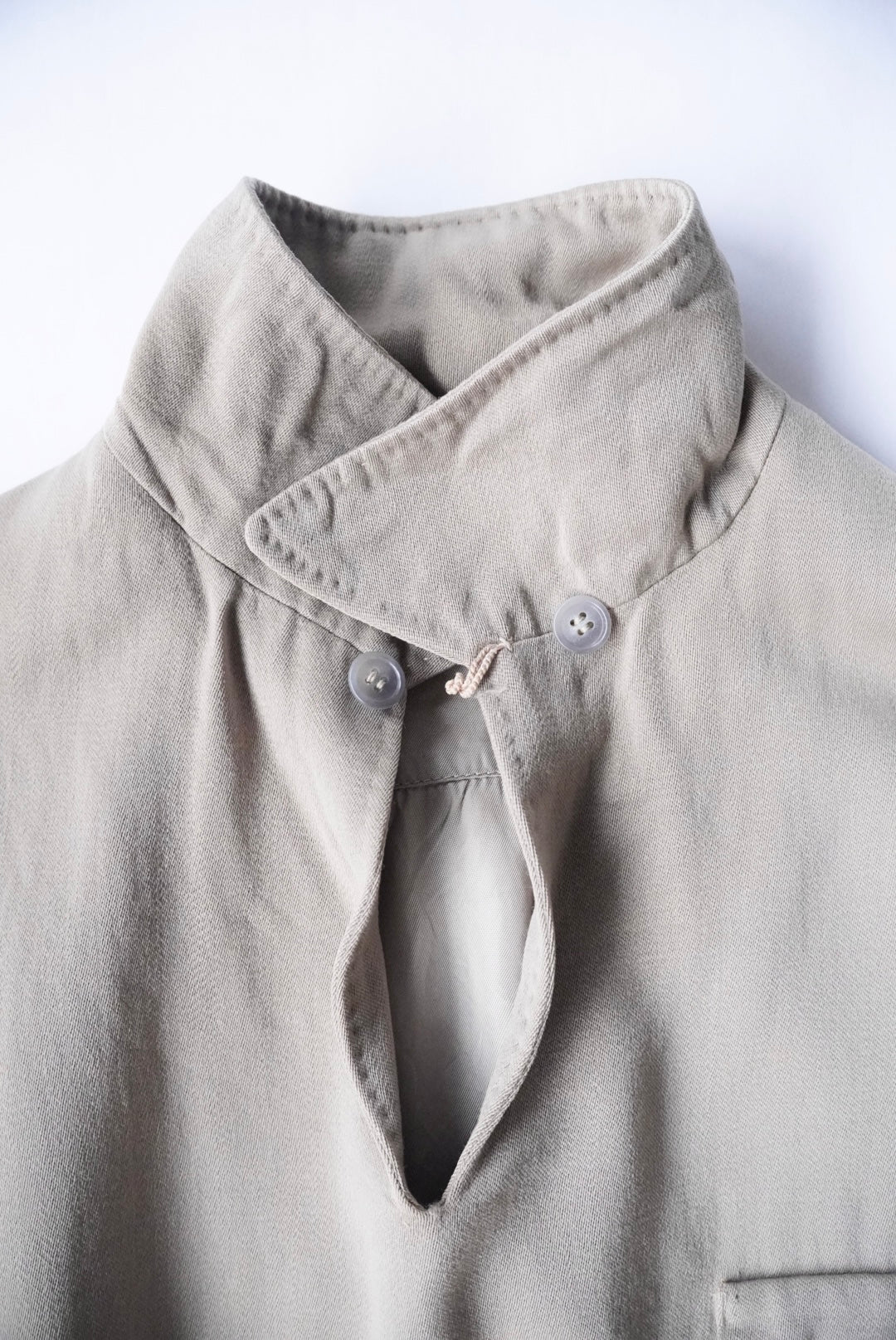 1950s wool gabardine pullover shirt