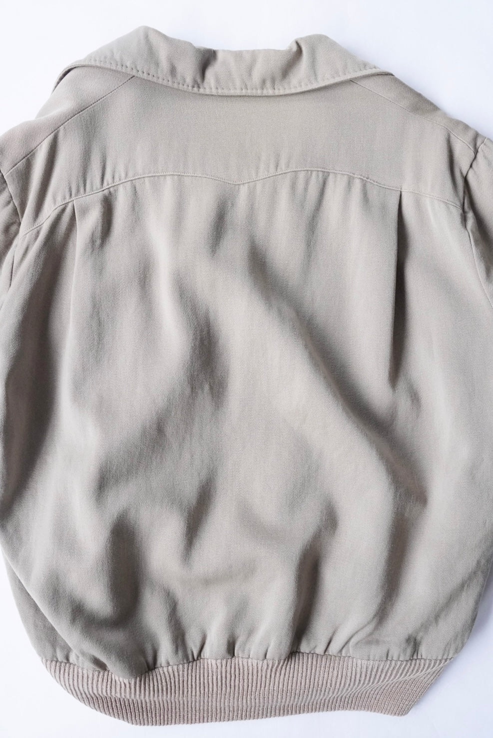 1950s wool gabardine pullover shirt