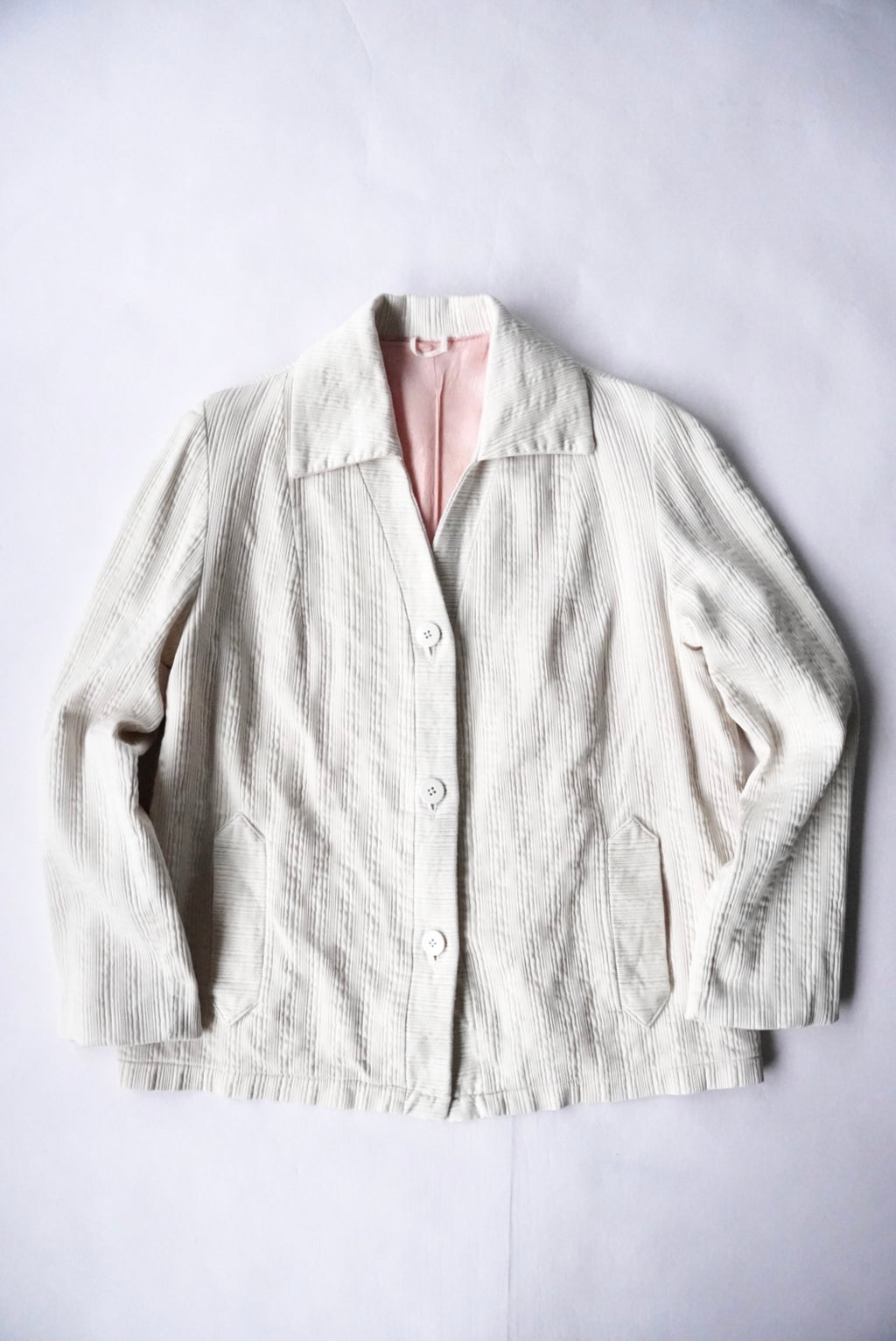 1960s cotton pique cardigan jacket