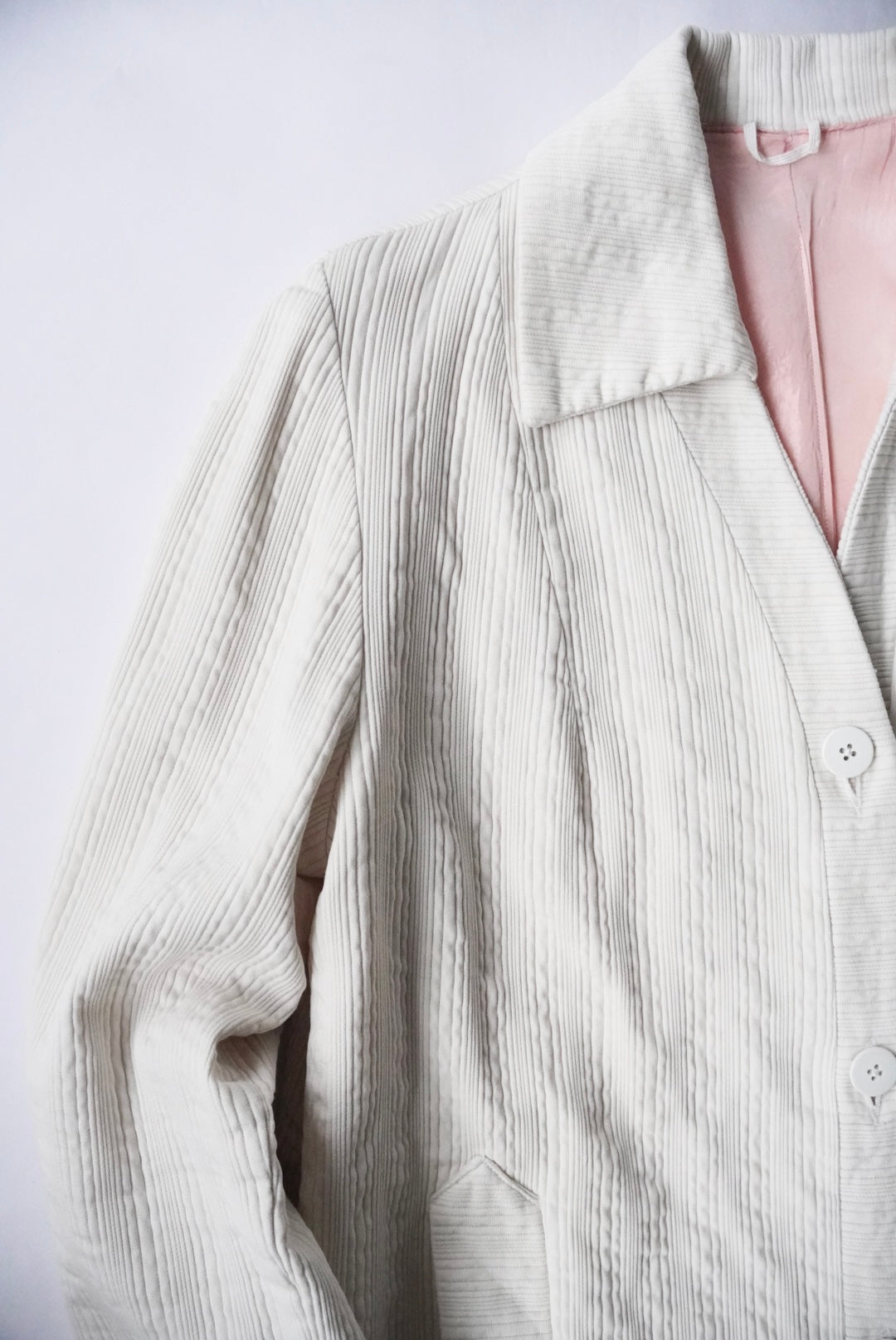 1960s cotton pique cardigan jacket