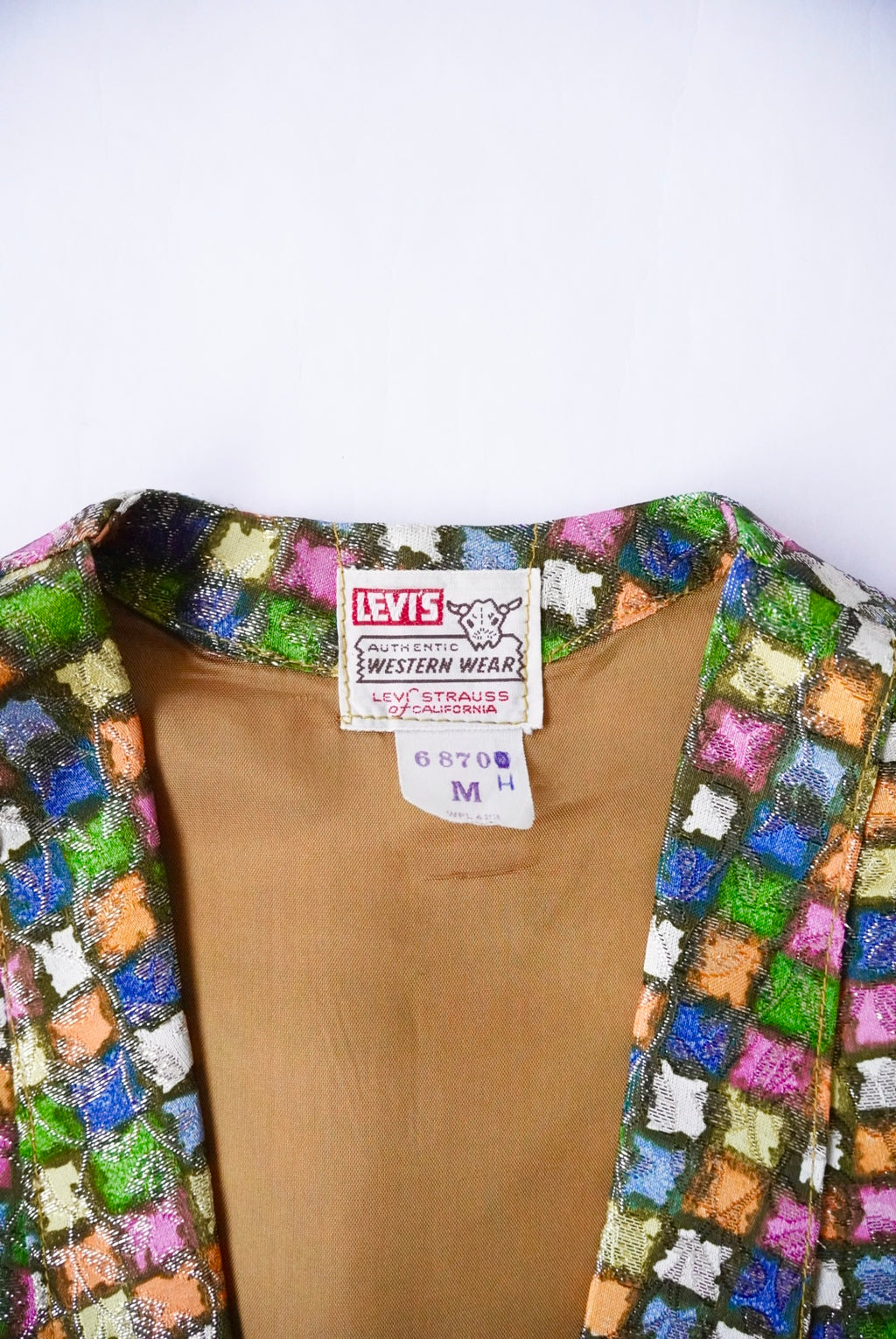 1950s Levi's short horn rame vest