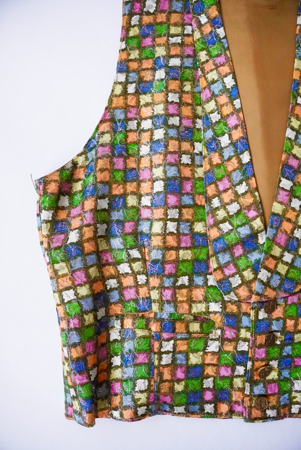 1950s Levi's short horn rame vest