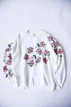 1990s flower print sweat