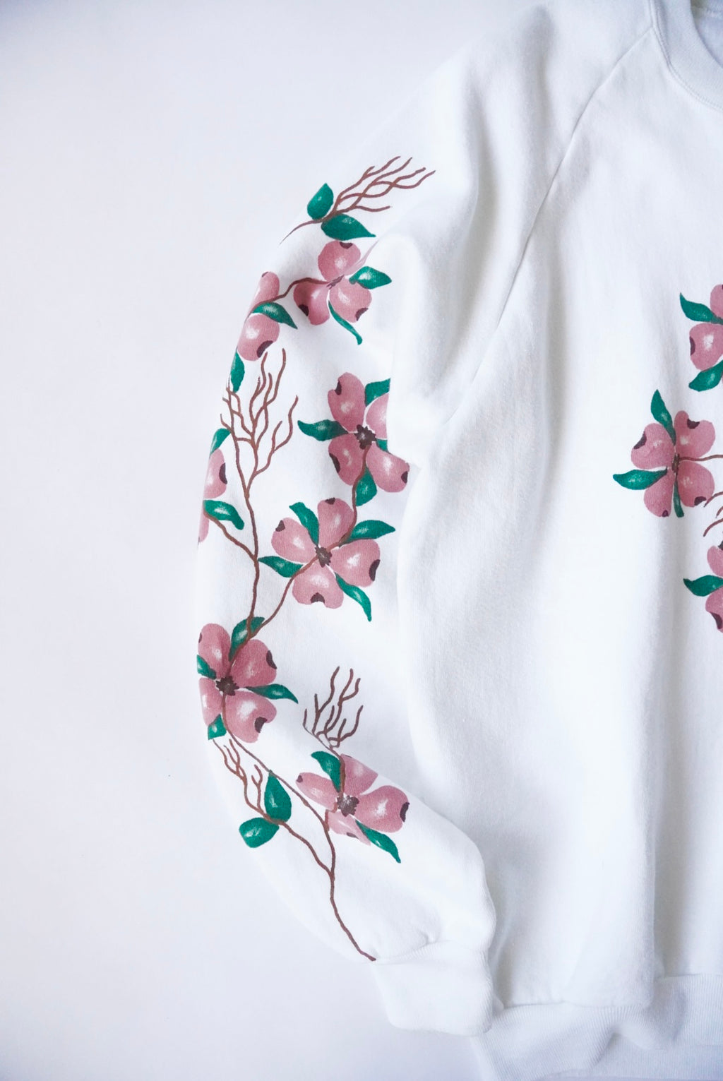 1990s flower print sweat