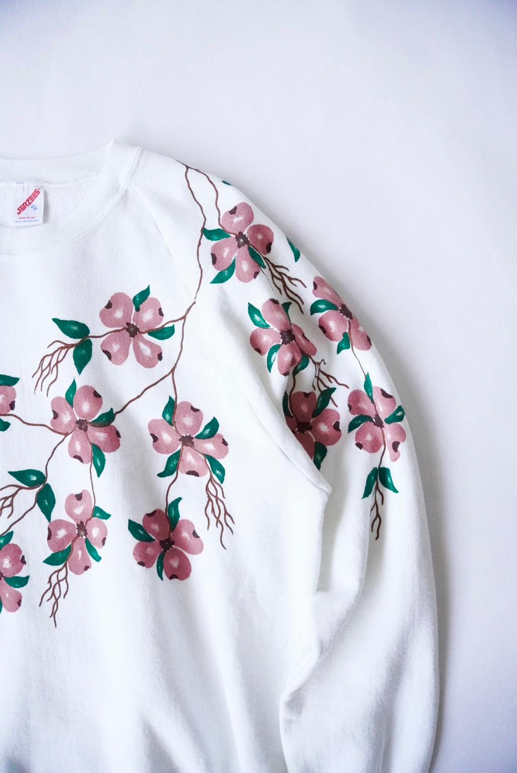 1990s flower print sweat