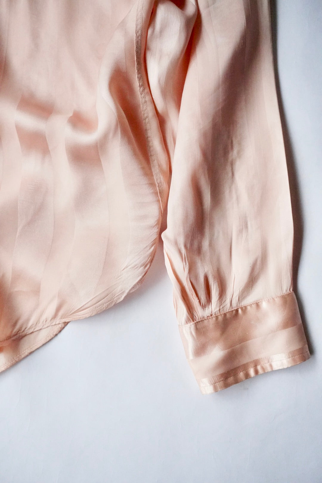 1950s silk stripe dress shirt