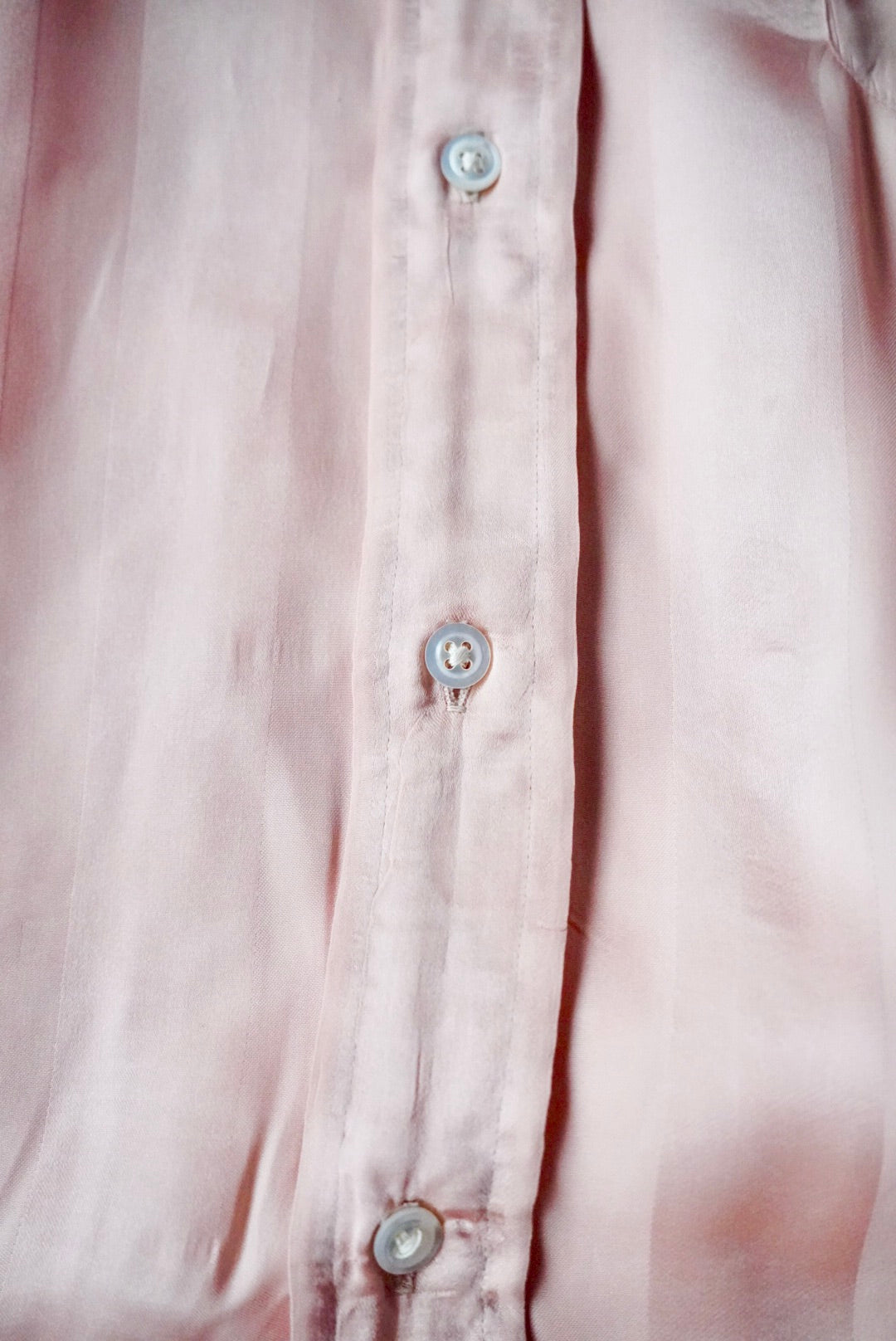 1950s silk stripe dress shirt