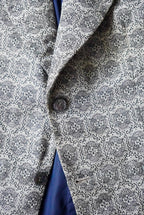 1970s poly jacuard tailored jacket