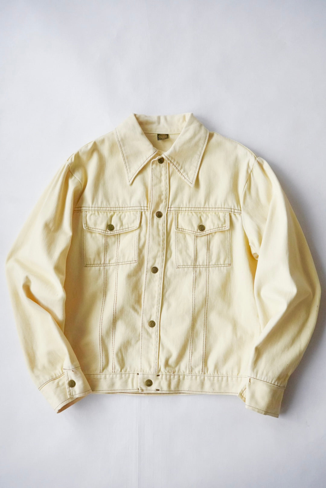1970s stitch design trucker jacket