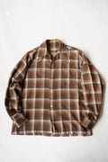 1970s rayon ombre check shirt