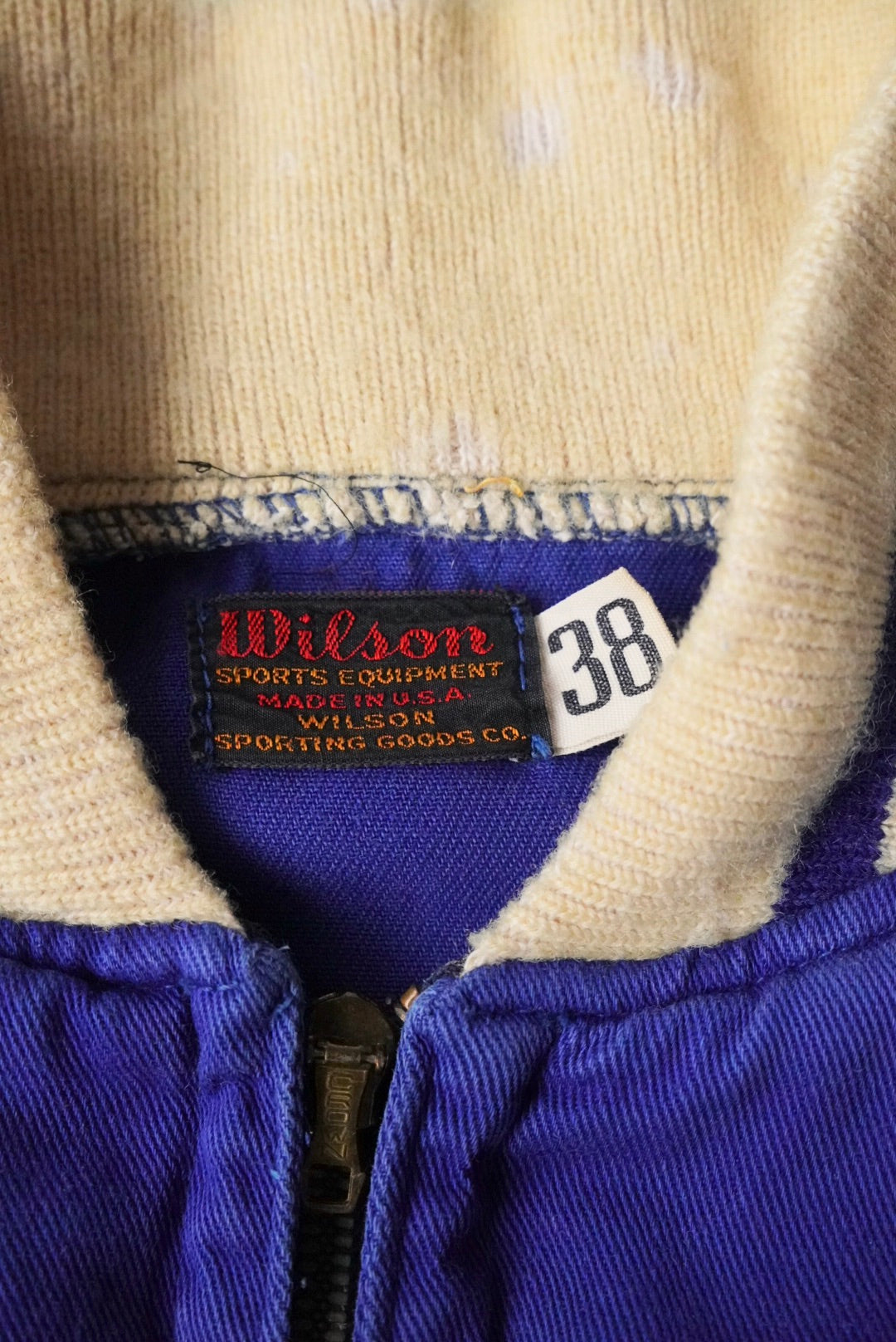 1940s Wilson half zip sports jacket