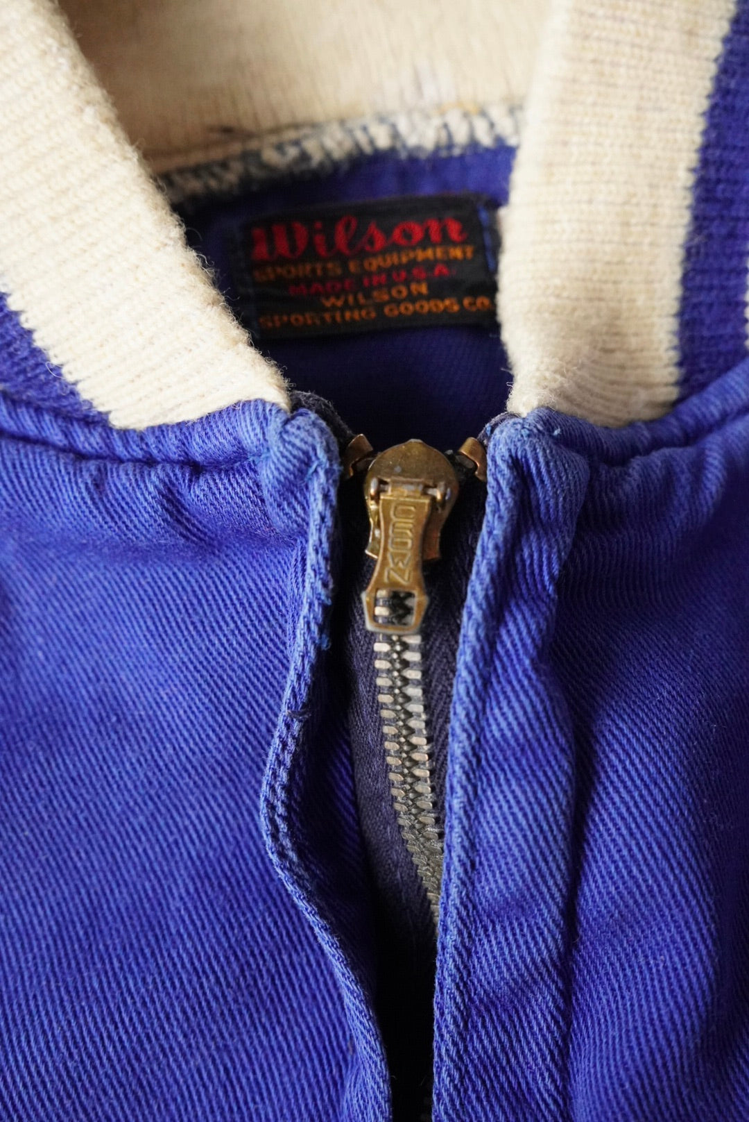 1940s Wilson half zip sports jacket