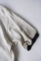 1960s half zip athletic tee