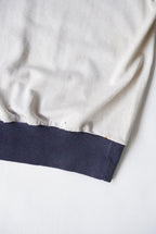 1960s half zip athletic tee