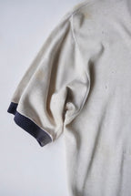1960s half zip athletic tee