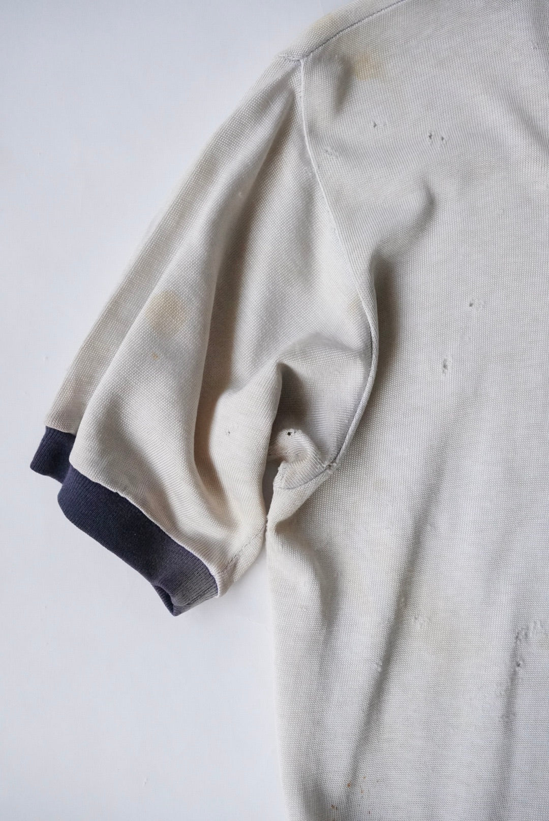 1960s half zip athletic tee