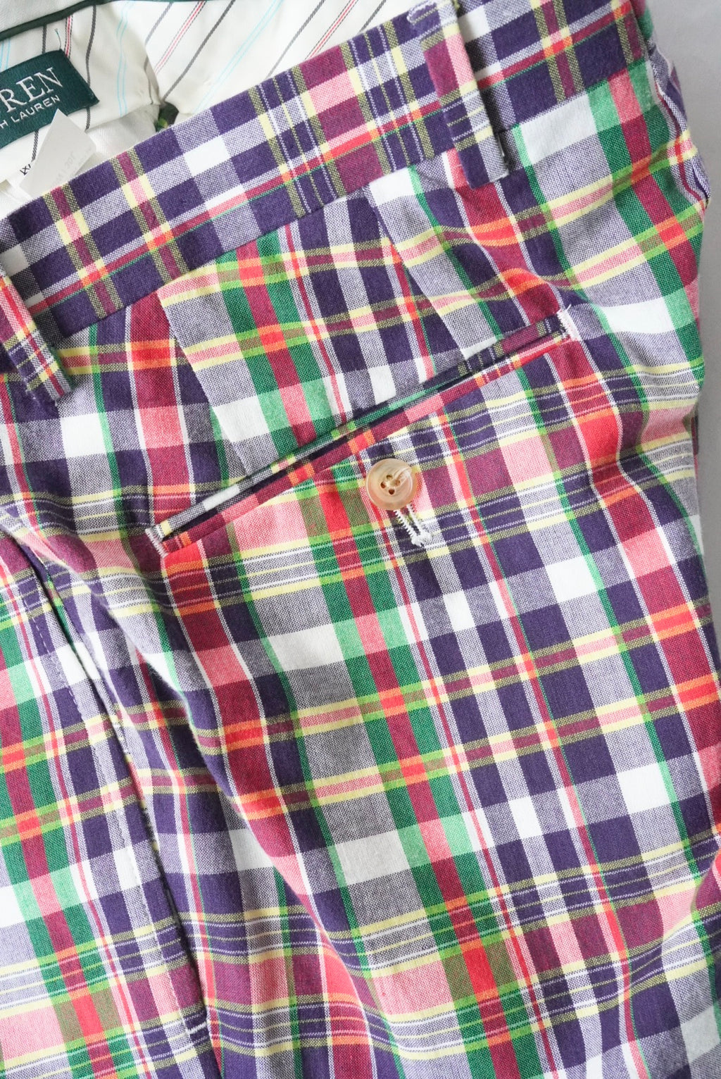 2000s LAUREN RALPH LAUREN madras check pants