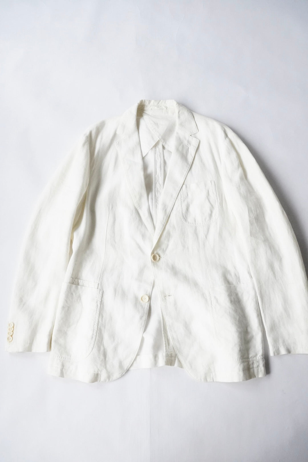 2000s ZEGNA linen tailored jacket