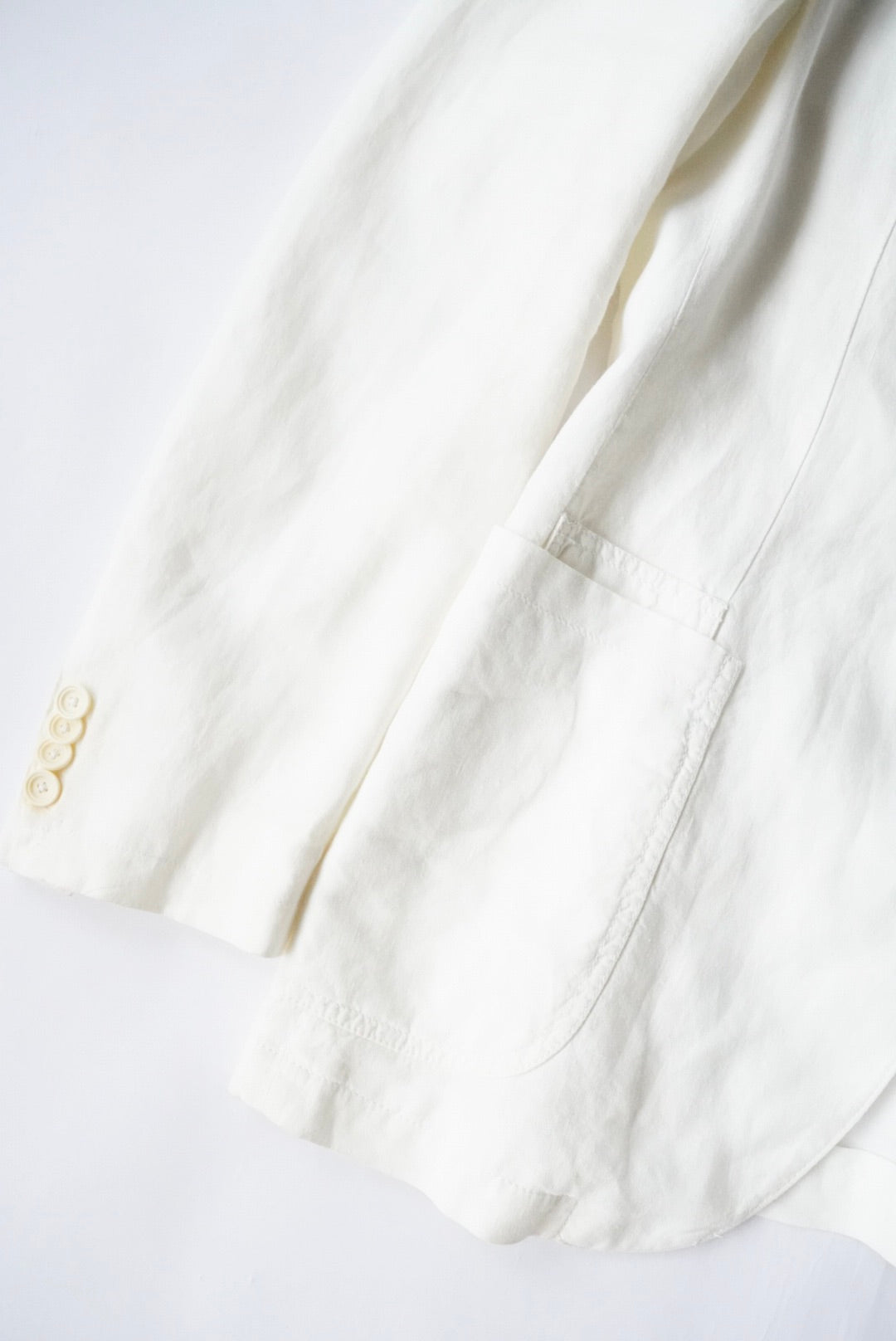 2000s ZEGNA linen tailored jacket