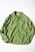 1960s open collar rayon shirt