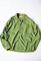 1960s open collar rayon shirt