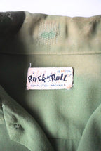 1960s open collar rayon shirt