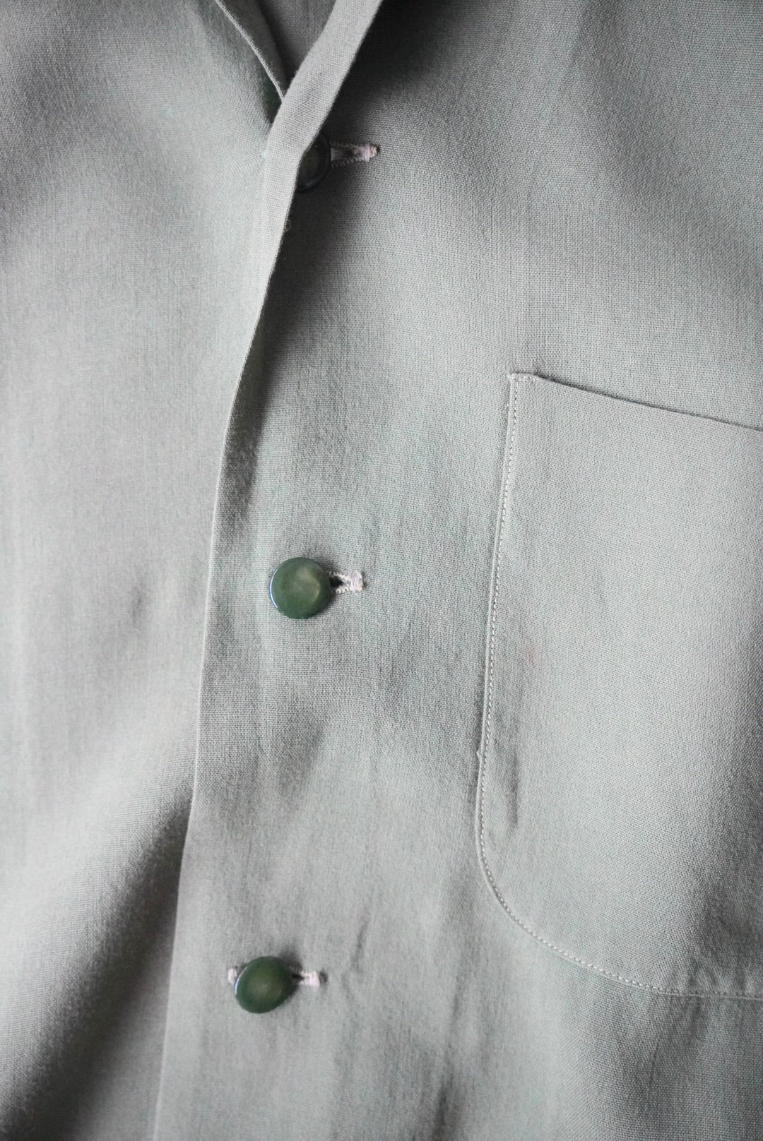 1960s open collar rayon shirt