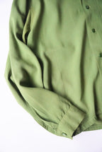 1960s open collar rayon shirt