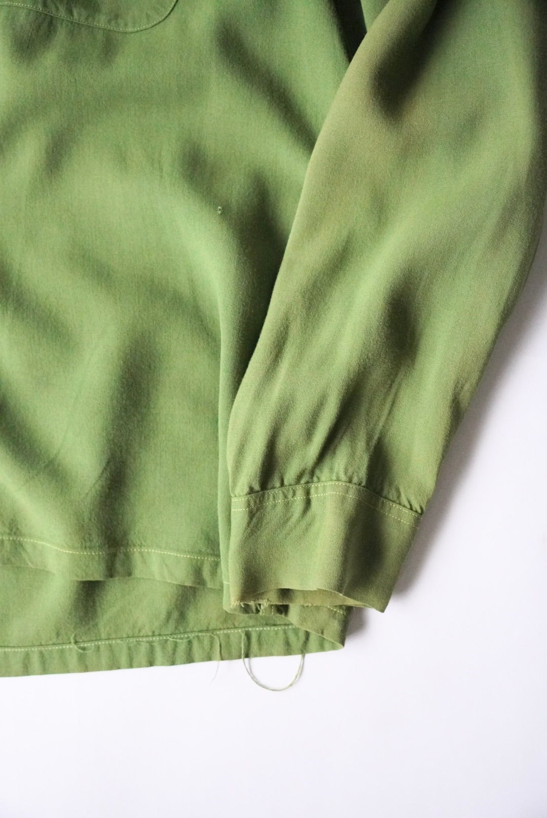 1960s open collar rayon shirt