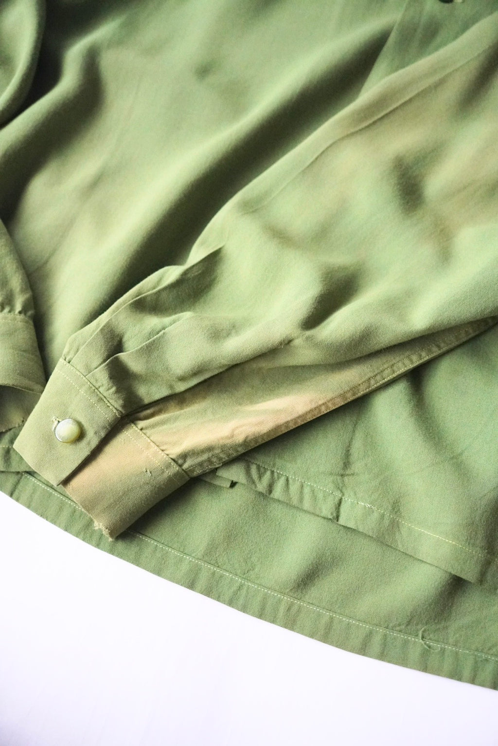 1960s open collar rayon shirt