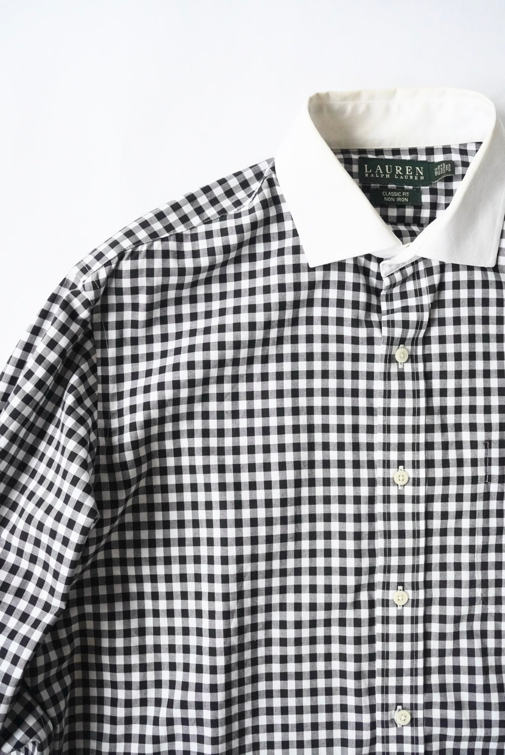 1990s LAUREN RALPH LAUREN gingham check dress  shirt