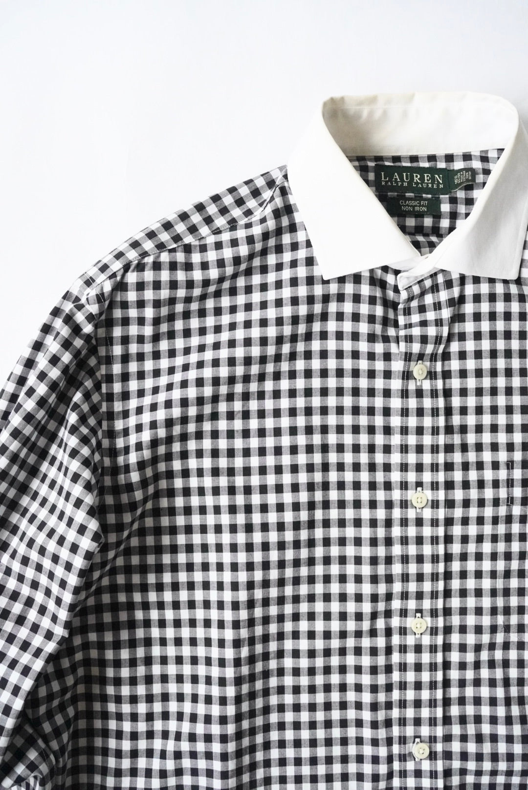 1990s LAUREN RALPH LAUREN gingham check dress  shirt