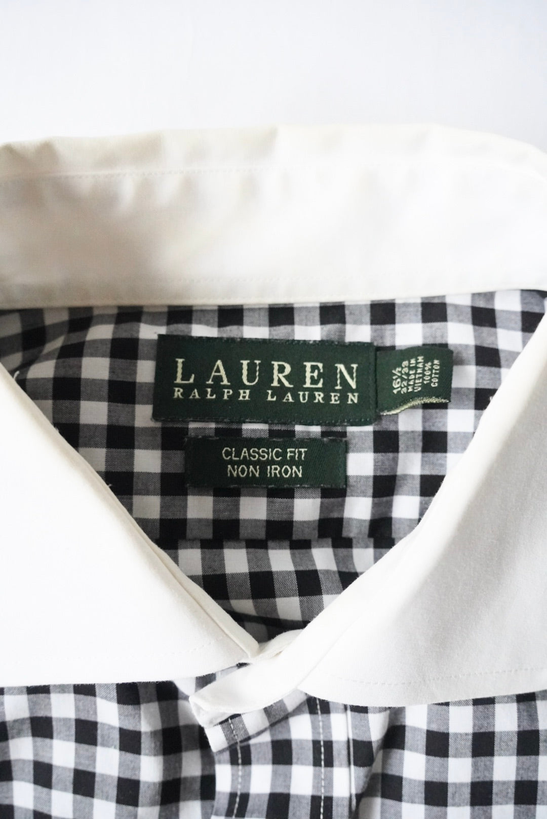 1990s LAUREN RALPH LAUREN gingham check dress  shirt
