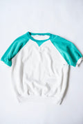 1980s two tone raglan pile sweat
