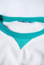 1980s two tone raglan pile sweat