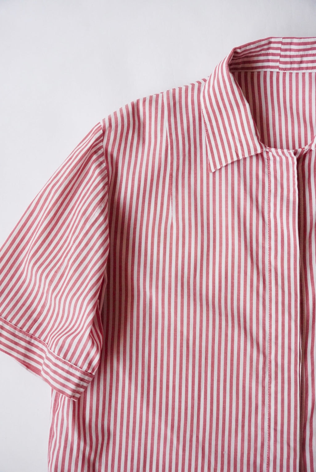 1970s s/s stripe jacket type  shirt