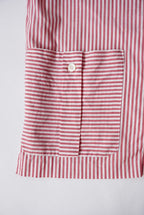 1970s s/s stripe jacket type  shirt