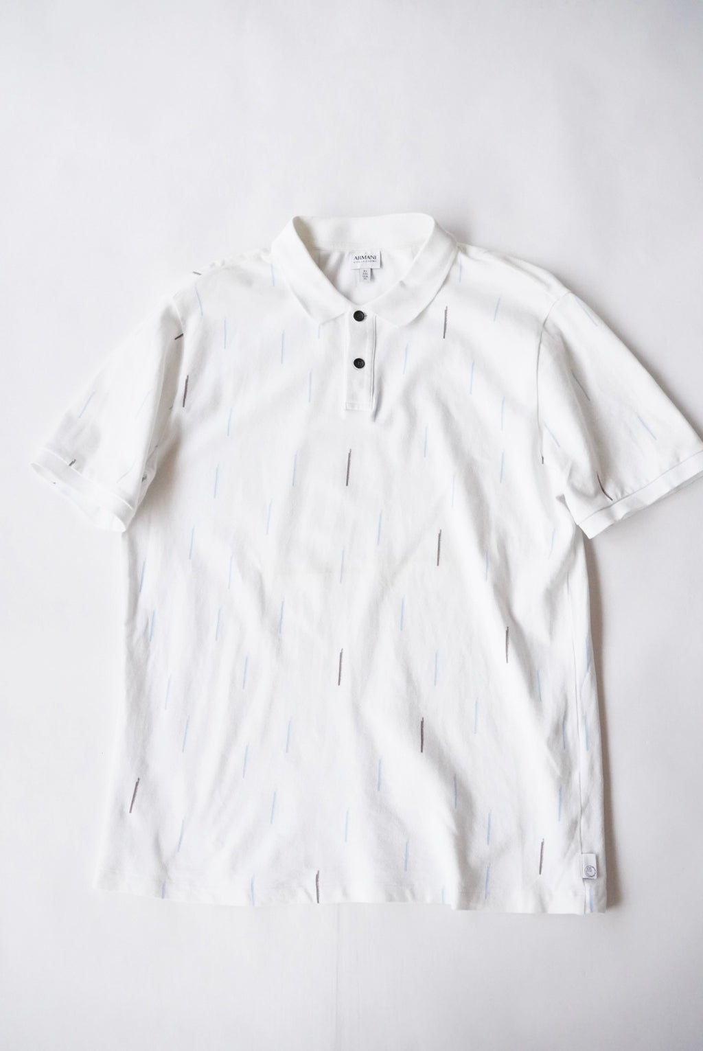 2000s ARMANI COLLEZIONI pattern polo shirt