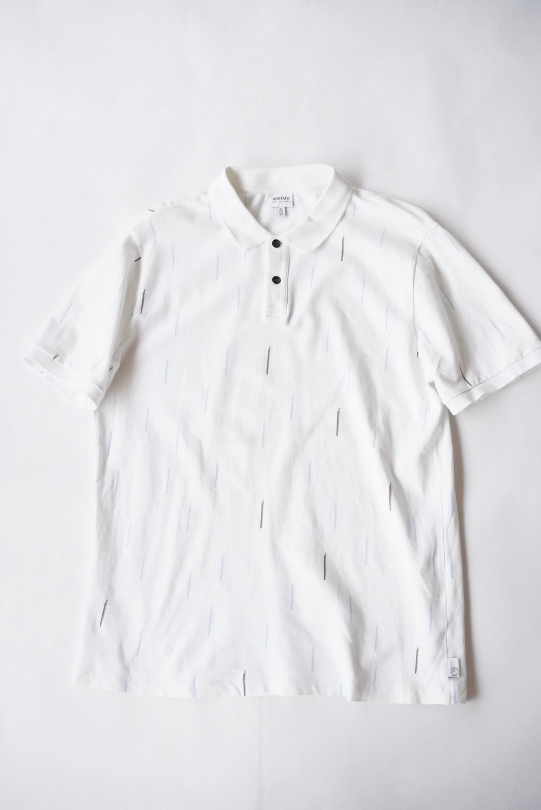 2000s ARMANI COLLEZIONI pattern polo shirt