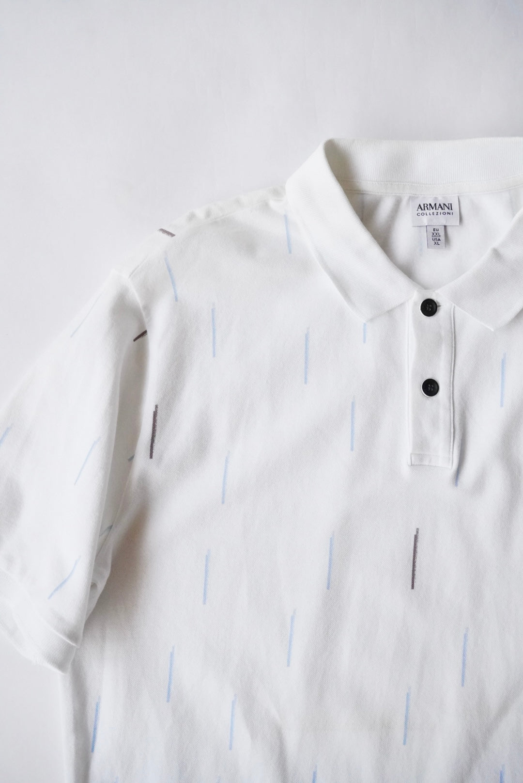 2000s ARMANI COLLEZIONI pattern polo shirt