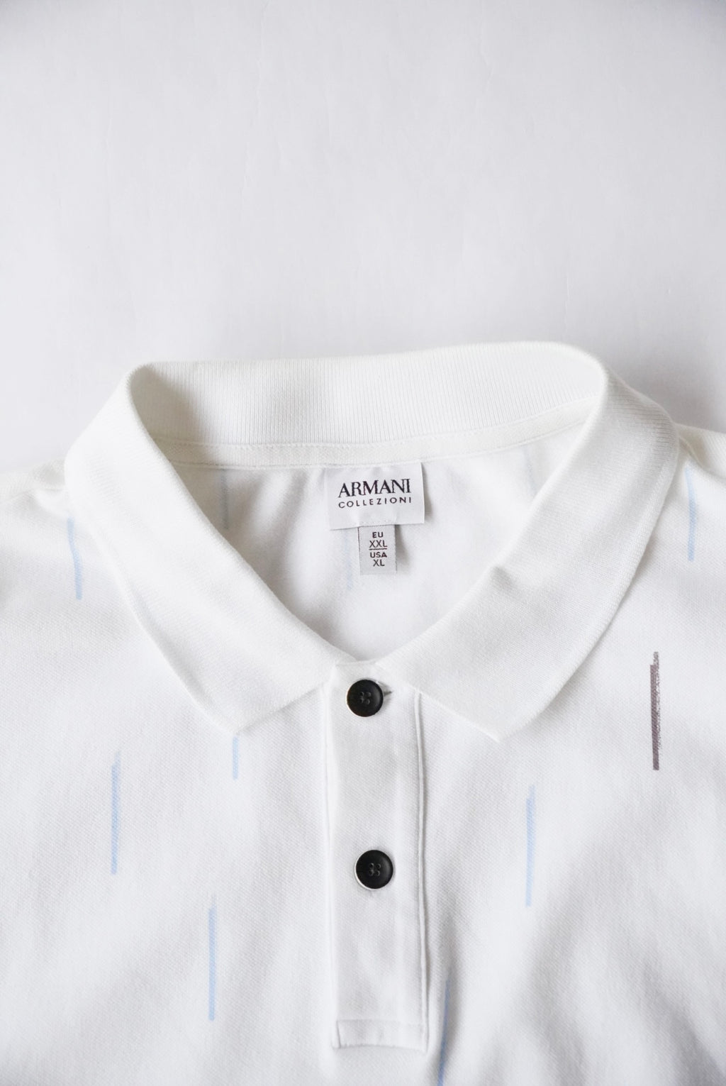 2000s ARMANI COLLEZIONI pattern polo shirt