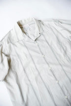 1960s imported embroidery s/s stripe shirt