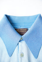 1970s s/s border knit polo
