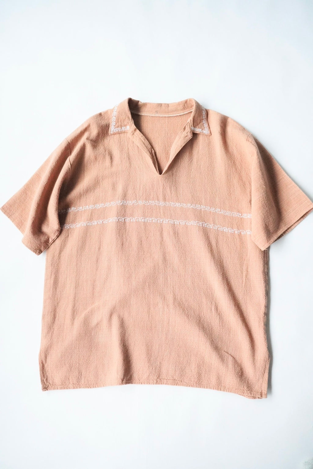 1990s embroidery s/s  skipper shirt