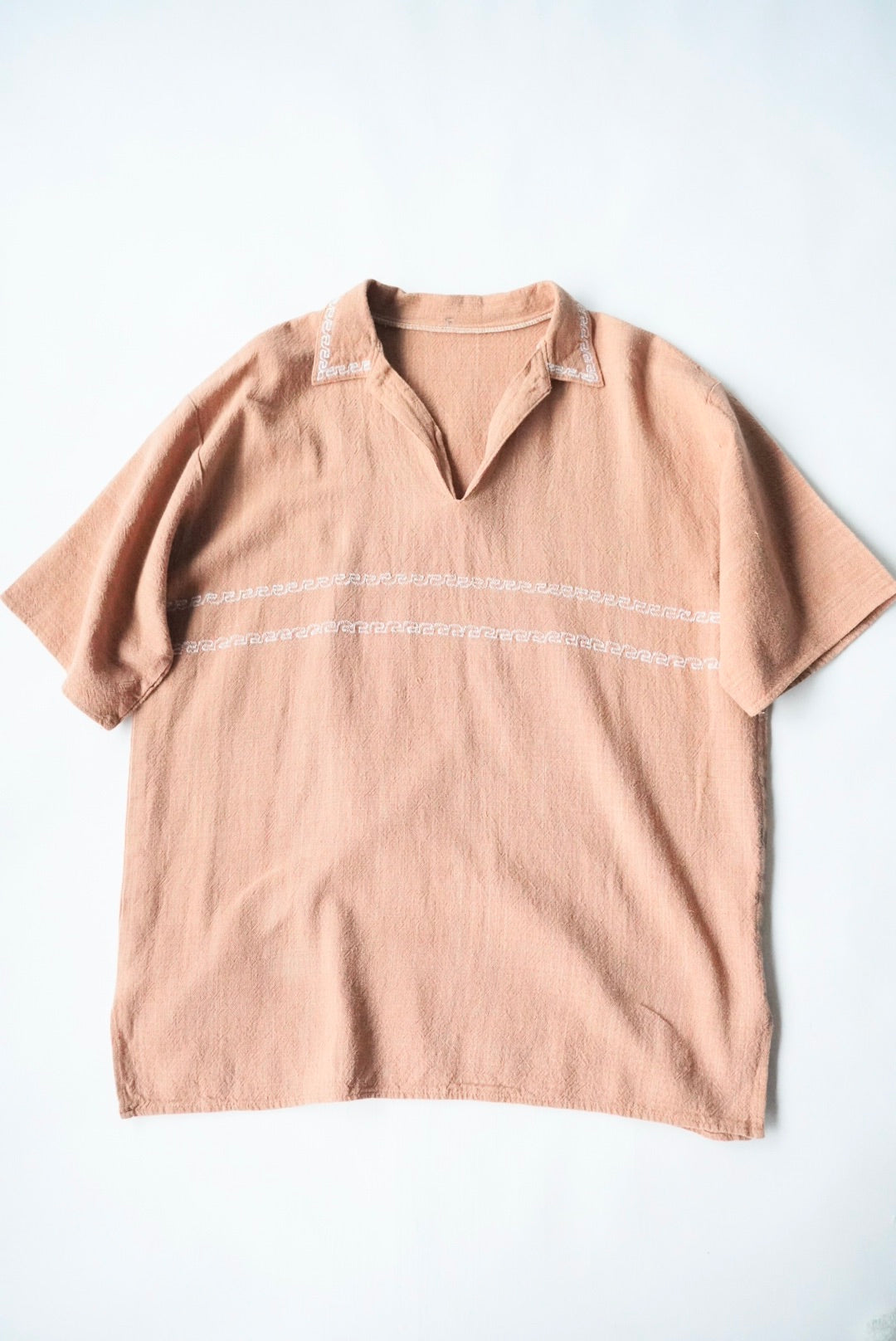1990s embroidery s/s  skipper shirt