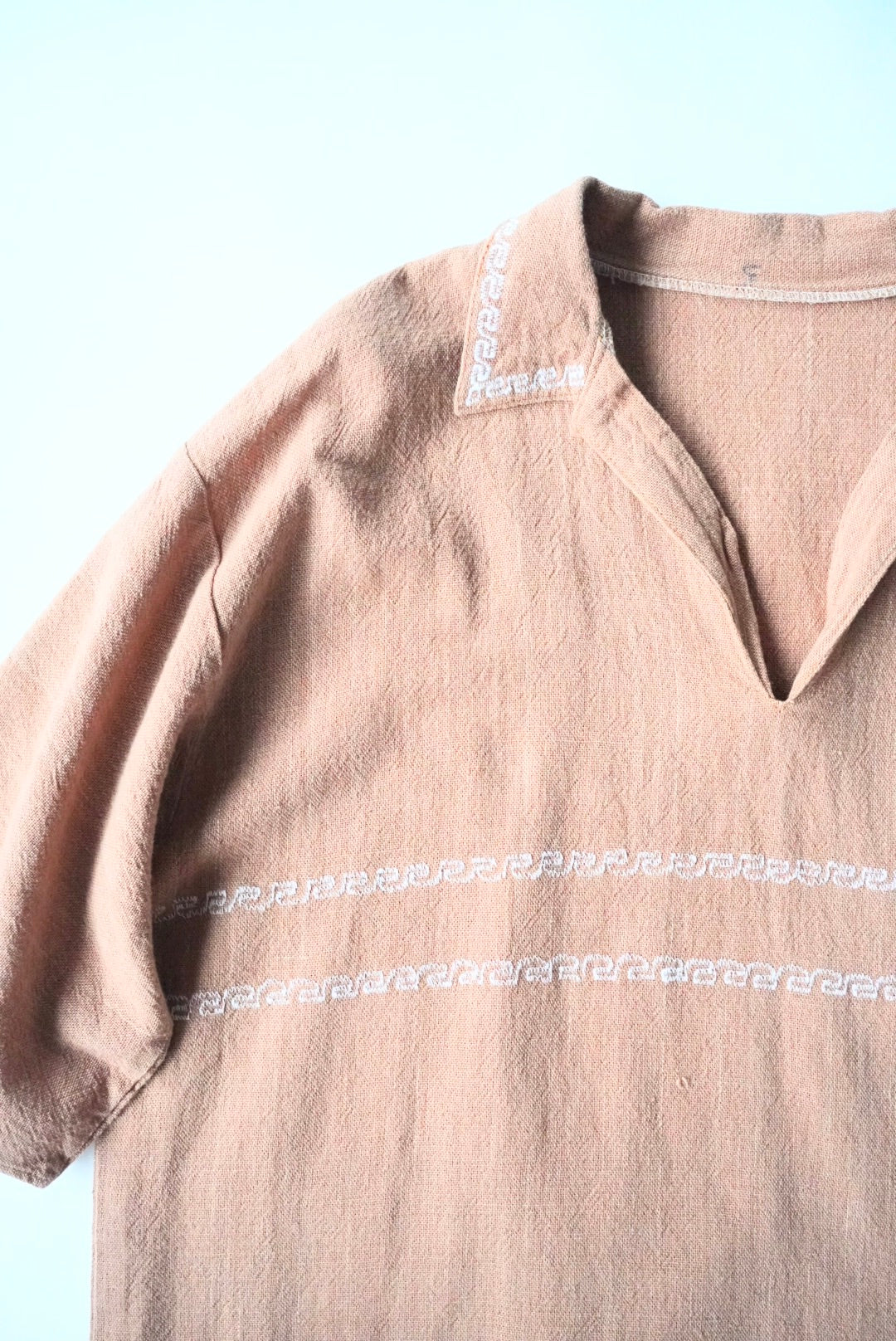 1990s embroidery s/s  skipper shirt