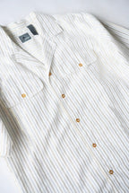 1990s LIZ s/s glitter stripe shirt